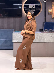 PREMIUM COTTON CO-ORD SET WITH EMBROIDERED DETAILS