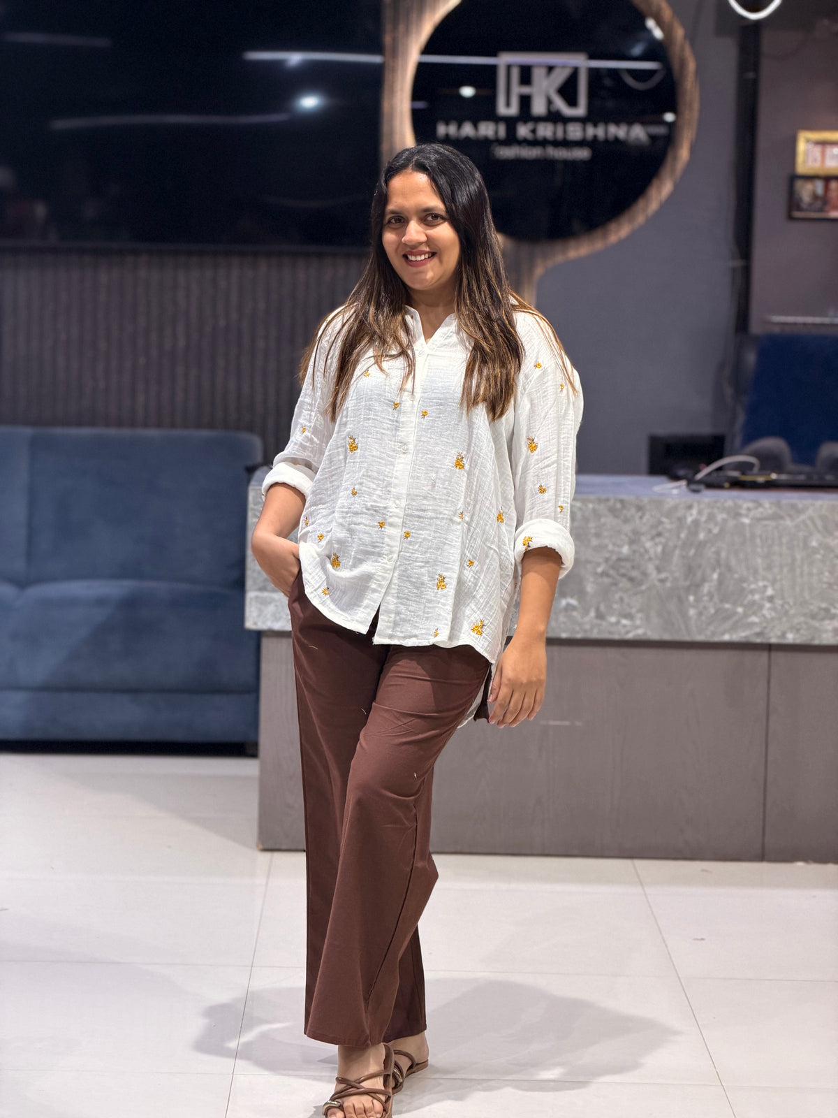 PREMIUM COTTON SHIRT & KHADI COTTON PALAZZO FULL PAIR