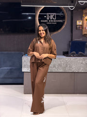 PREMIUM COTTON CO-ORD SET WITH EMBROIDERED DETAILS