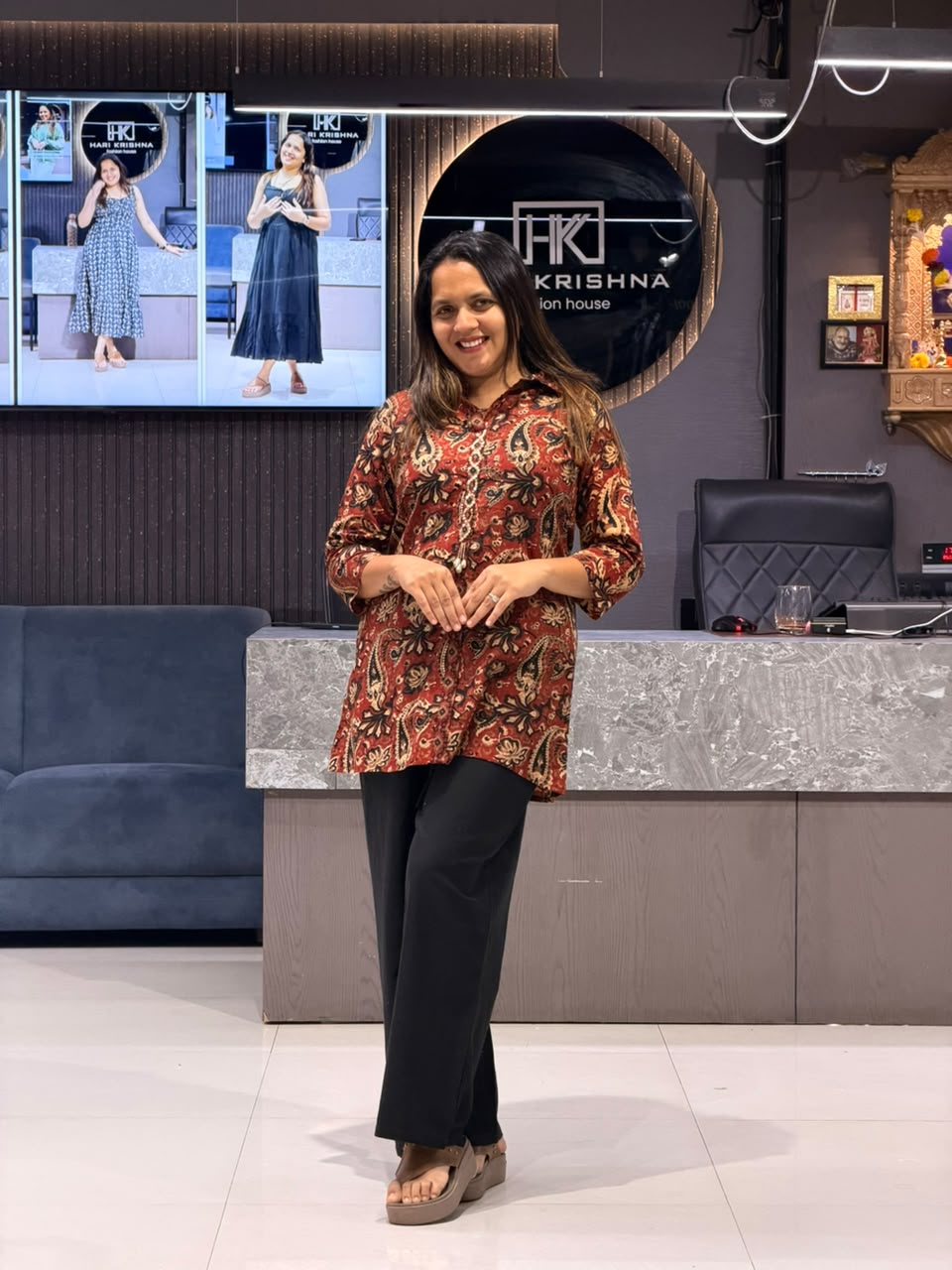 MODERN PRINTED COTTON TOP WITH PREMIUM KHADI PALAZZO